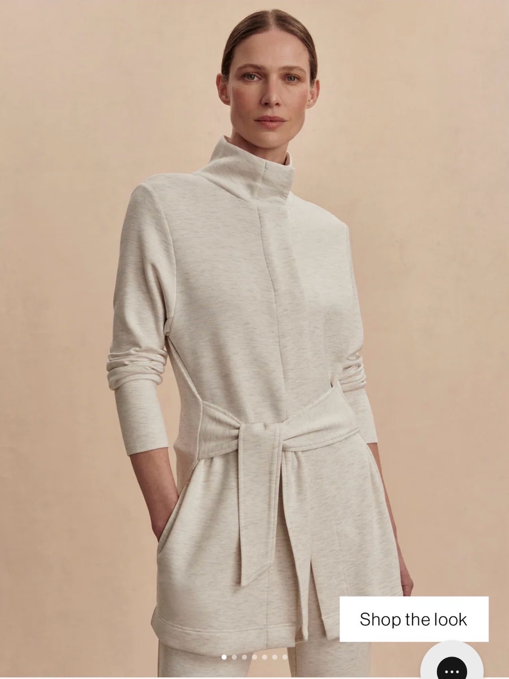 Varley Anset Jacket Ivory Marl Size Large NWT